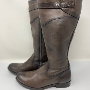 Frye Molly Knee High Riding Boot Size 8.5 Brown